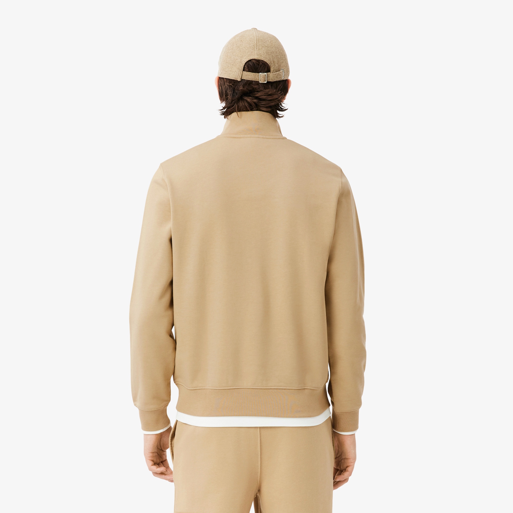 ハイネックハーフジップスウェット