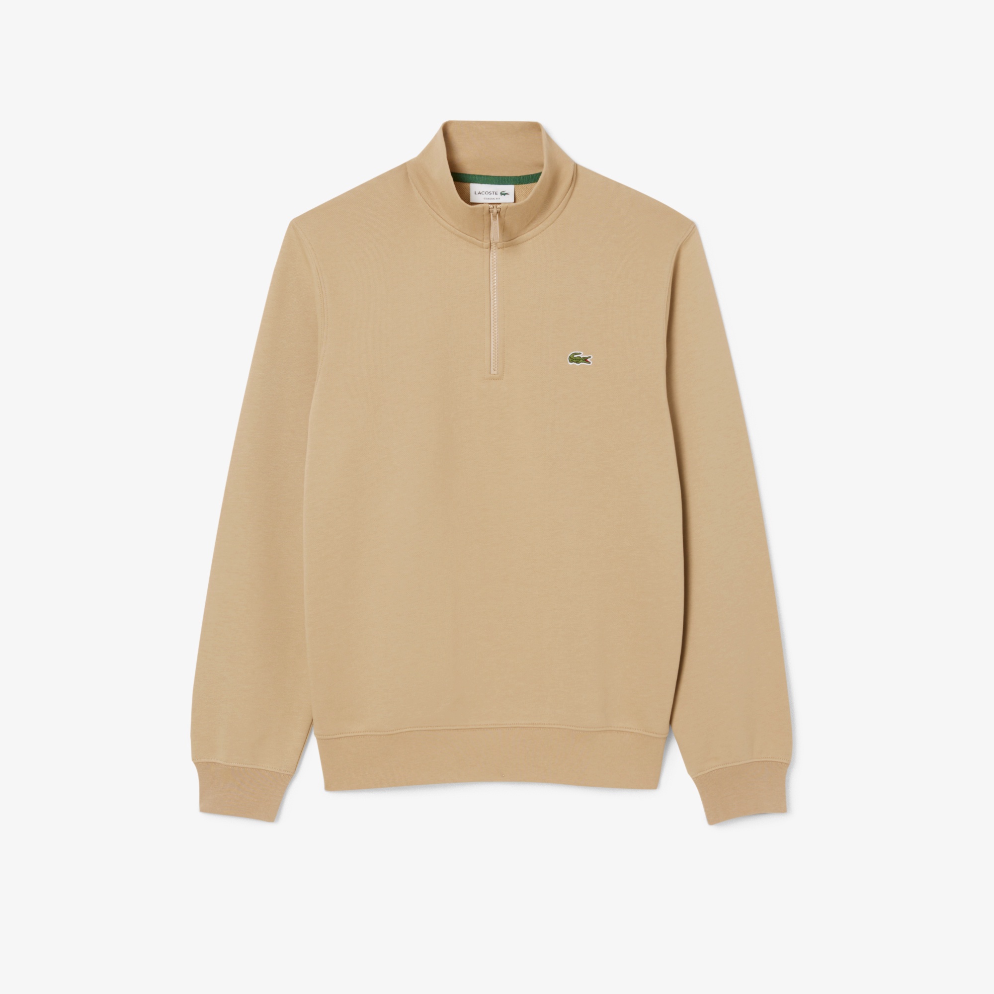 ハイネックハーフジップスウェット