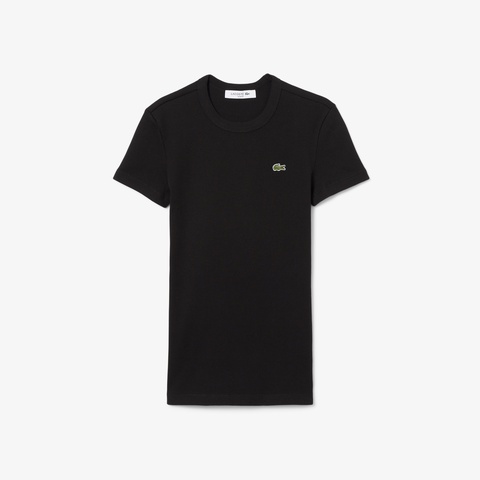 タイトフィットリブニットTシャツ