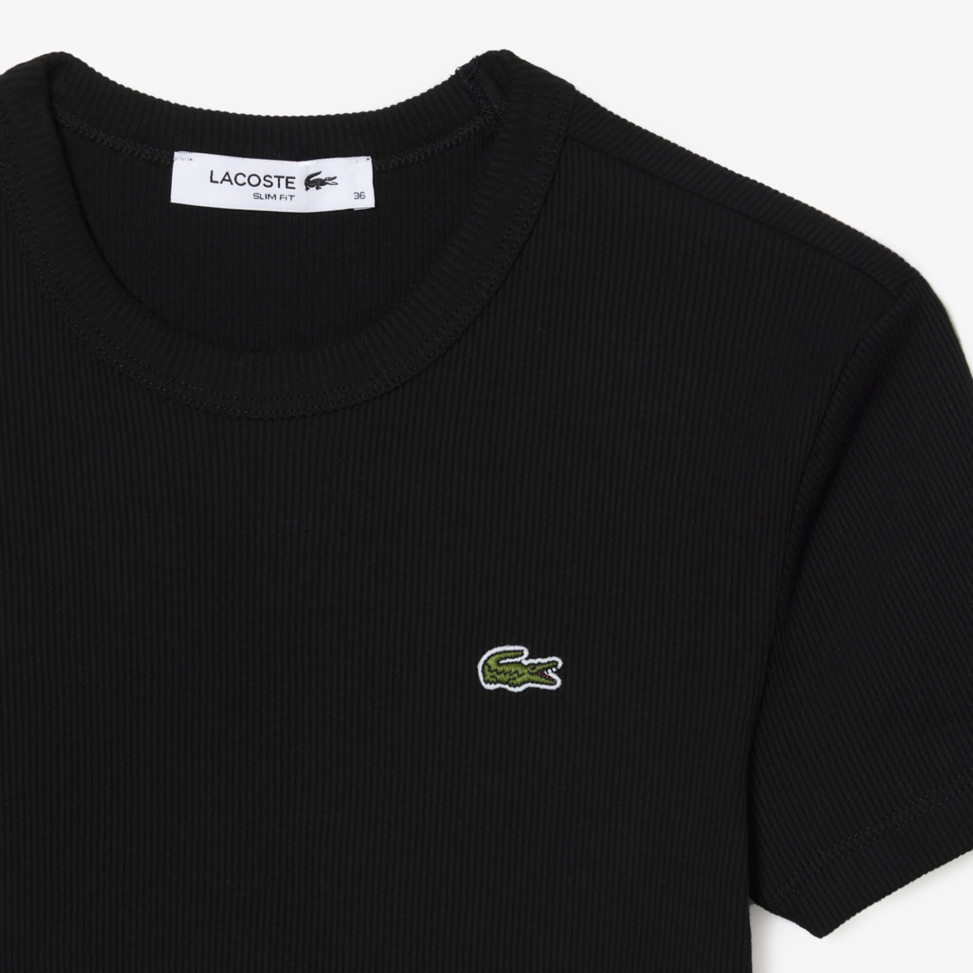 タイトフィットリブニットTシャツ