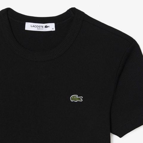 タイトフィットリブニットTシャツ