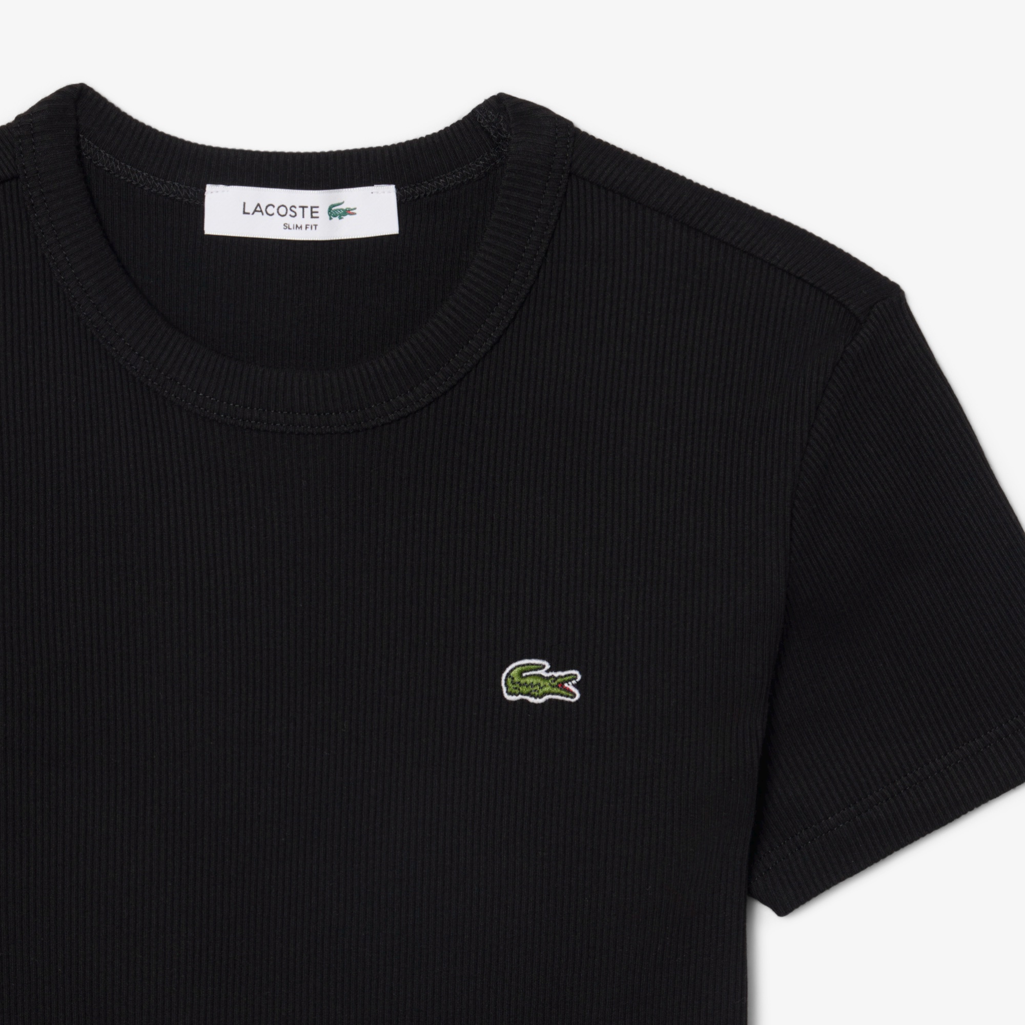 タイトフィットリブニットTシャツ