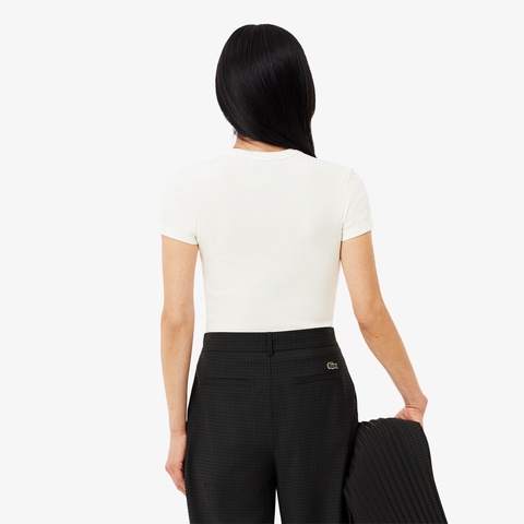 タイトフィットリブニットTシャツ