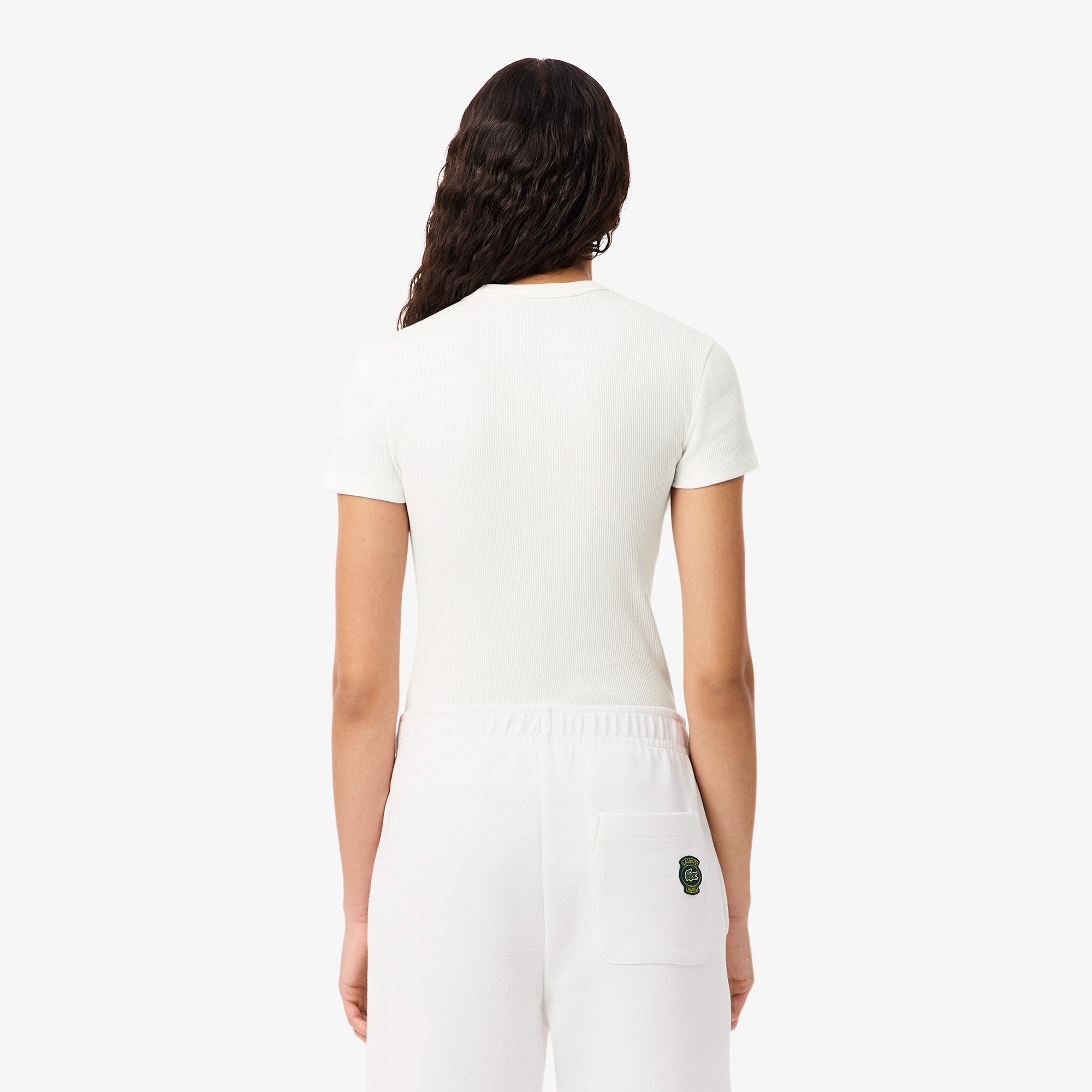 タイトフィットリブニットTシャツ