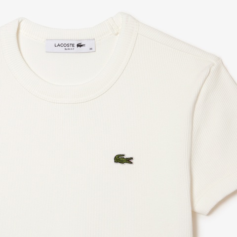 タイトフィットリブニットTシャツ