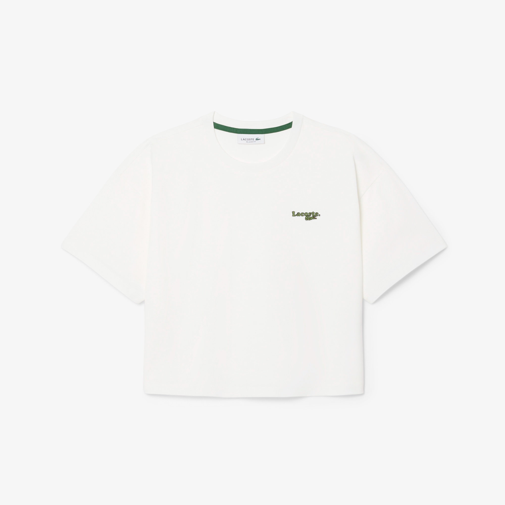 ネーム＆ワニロゴパッチクロップドTシャツ