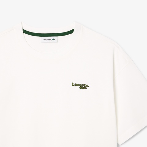 ネーム＆ワニロゴパッチクロップドTシャツ