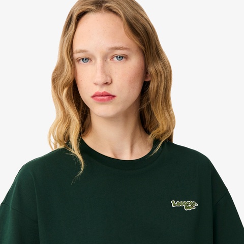 ネーム＆ワニロゴパッチクロップドTシャツ
