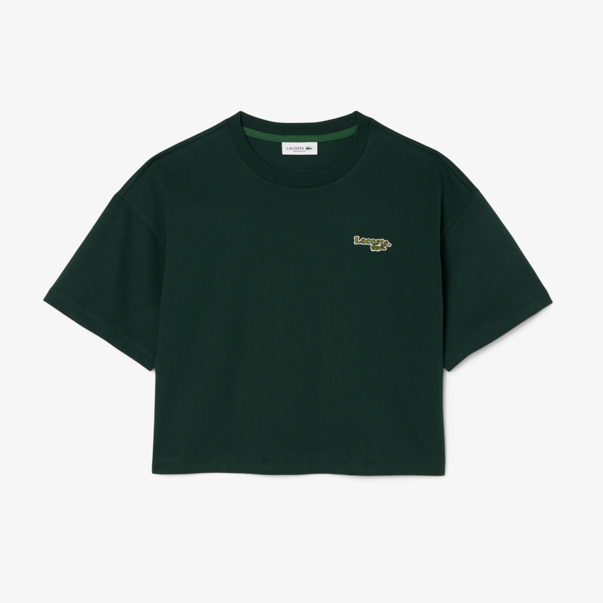 ネーム＆ワニロゴパッチクロップドTシャツ