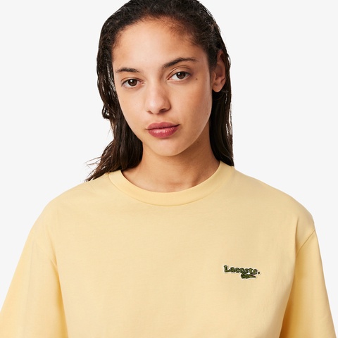 ネーム＆ワニロゴパッチオーバーサイズTシャツ