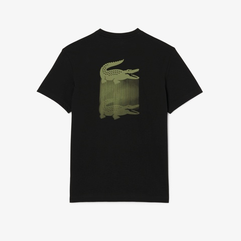 フェイドエフェクトワニロゴバックプリントウルトラドライTシャツ