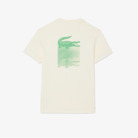 フェイドエフェクトワニロゴバックプリントウルトラドライTシャツ