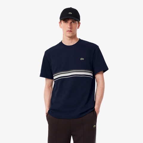 フロントボーダーフレンチメイド鹿の子Tシャツ
