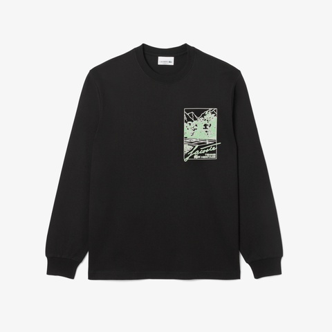 テニスヘリテージプリントロングスリーブTシャツ