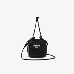 まさを LACOSTE ブラックレザーケース LACOSTE ラコステ コインケース L字ファスナー 小銭入れ マルチ