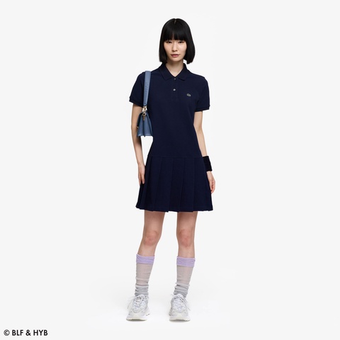 バックプリントミニ ポロドレス