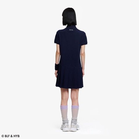 バックプリントミニ ポロドレス