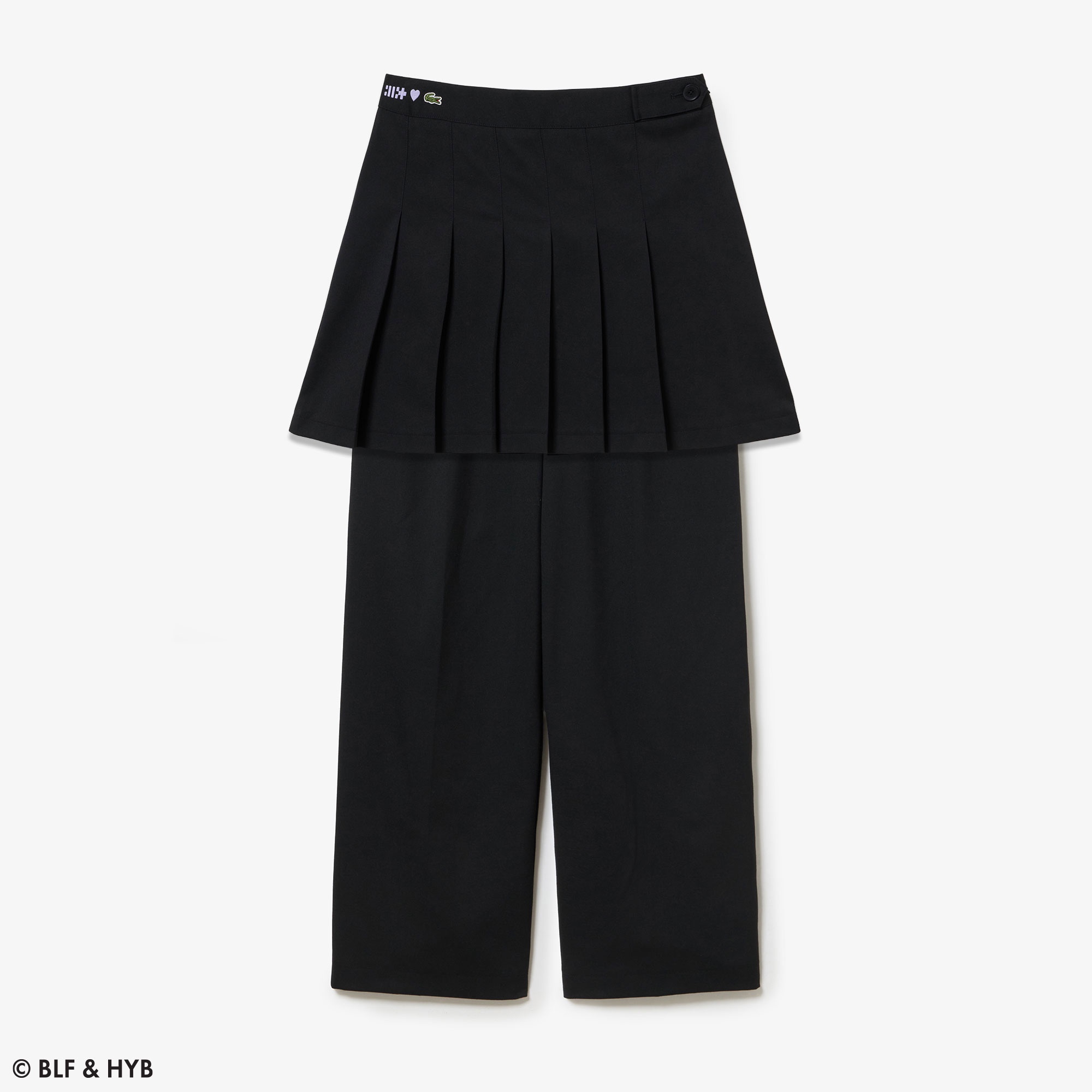 ウエストロゴ刺繍2ピーススカートパンツ