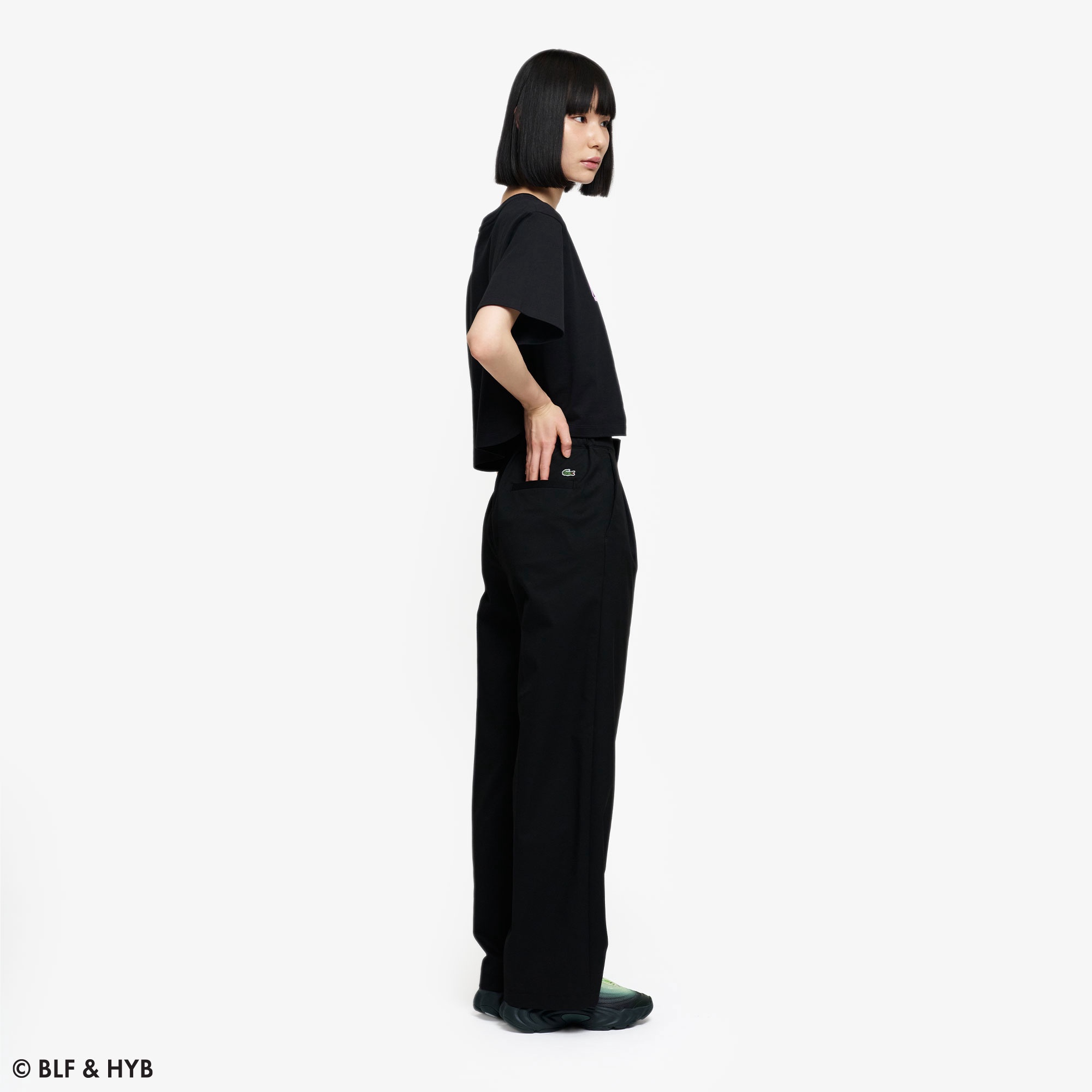 ウエストロゴ刺繍2ピーススカートパンツ