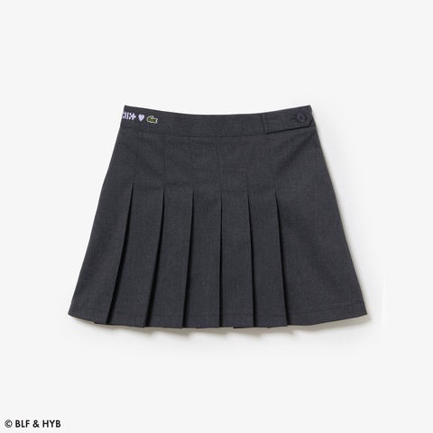 ウエストロゴ刺繍2ピーススカートパンツ