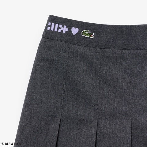 ウエストロゴ刺繍2ピーススカートパンツ
