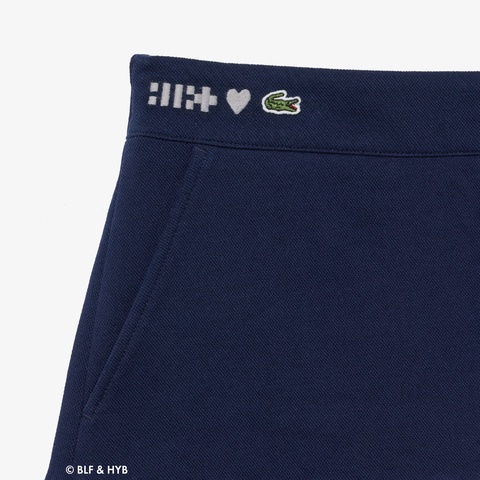 ウエストロゴ刺繍プリーツミニスカート