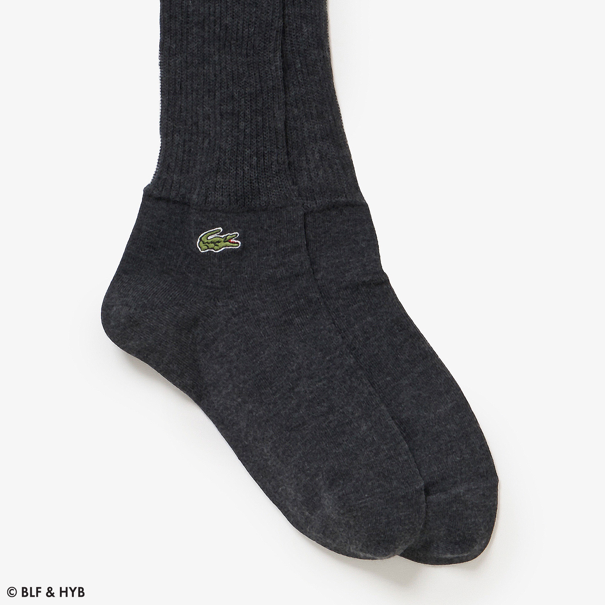 カラーブロック シアー ニーハイソックス