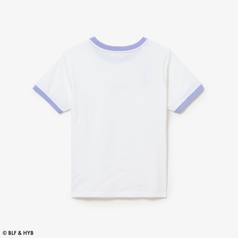 ハートプリント&ワニリンガー Tシャツ