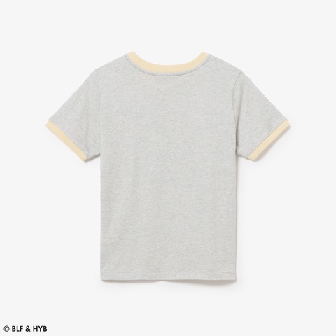 ハートプリント&ワニリンガー Tシャツ