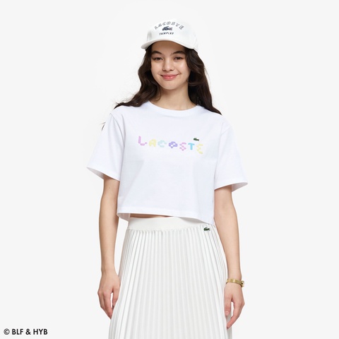 発泡プリントクロップド Tシャツ