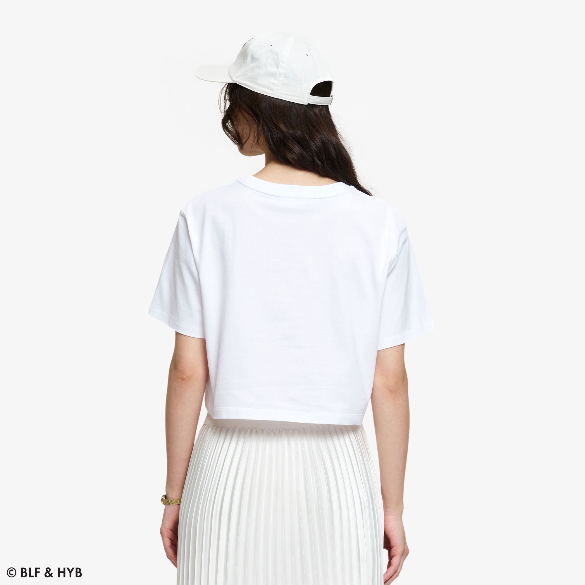 発泡プリントクロップド Tシャツ