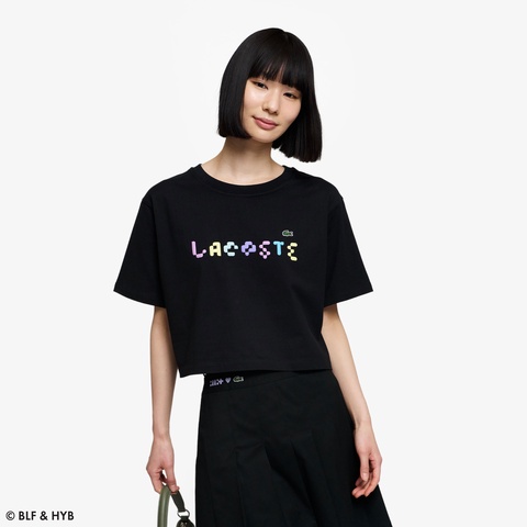 発泡プリントクロップド Tシャツ