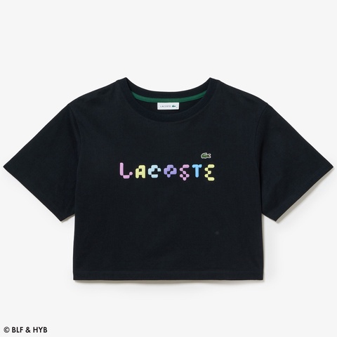 発泡プリントクロップド Tシャツ