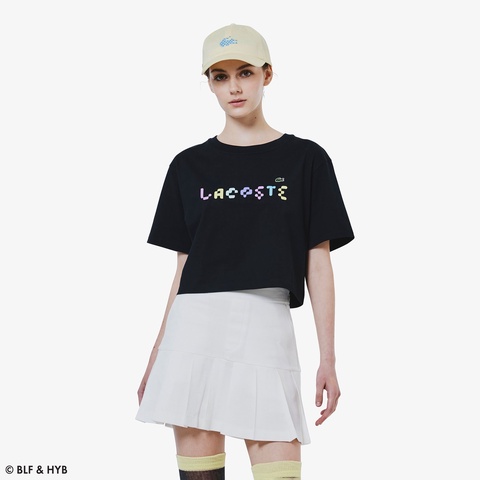 発泡プリントクロップド Tシャツ