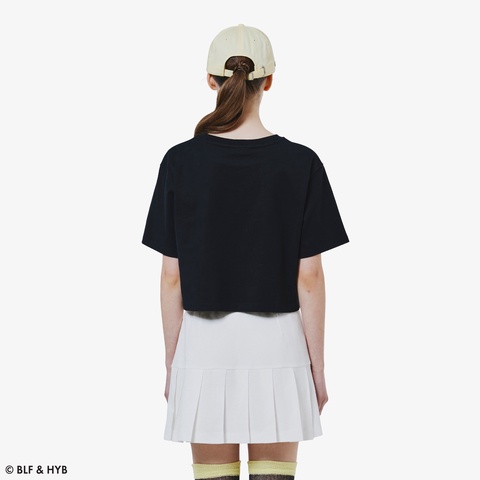 発泡プリントクロップド Tシャツ