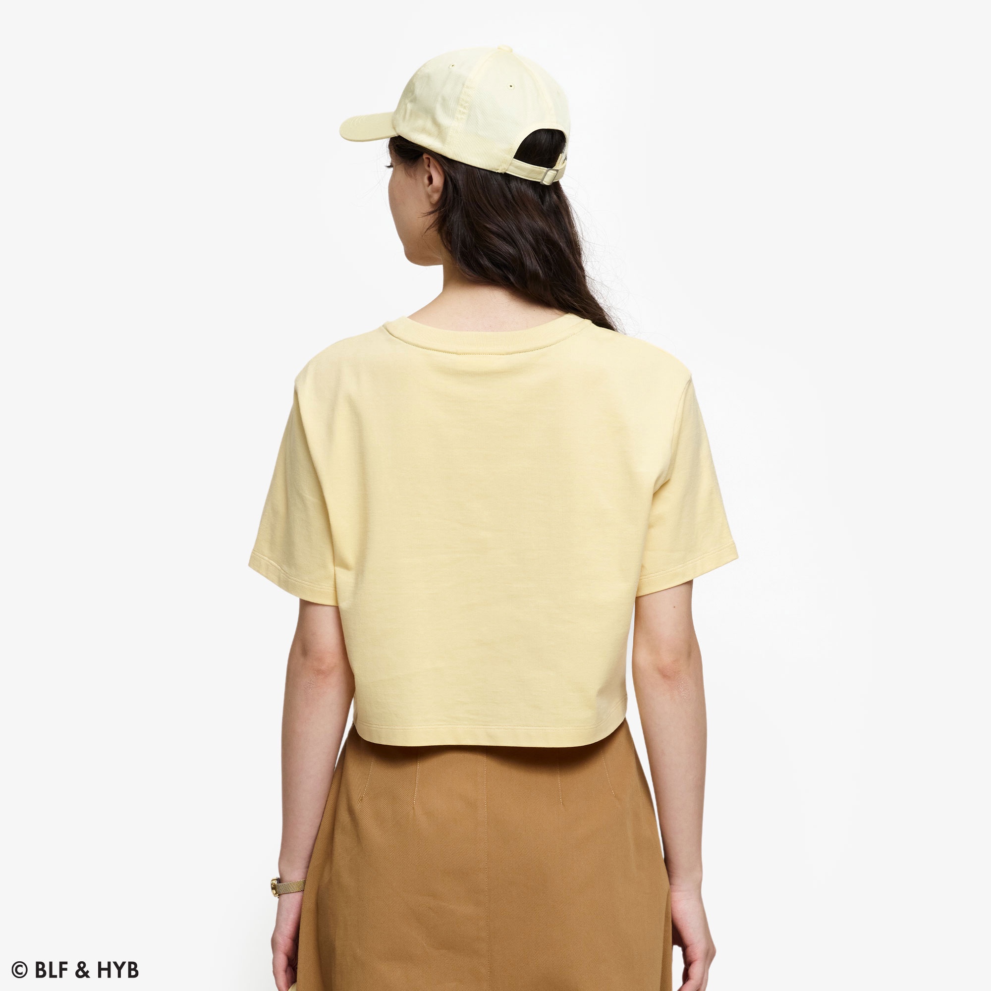 発泡プリントクロップド Tシャツ