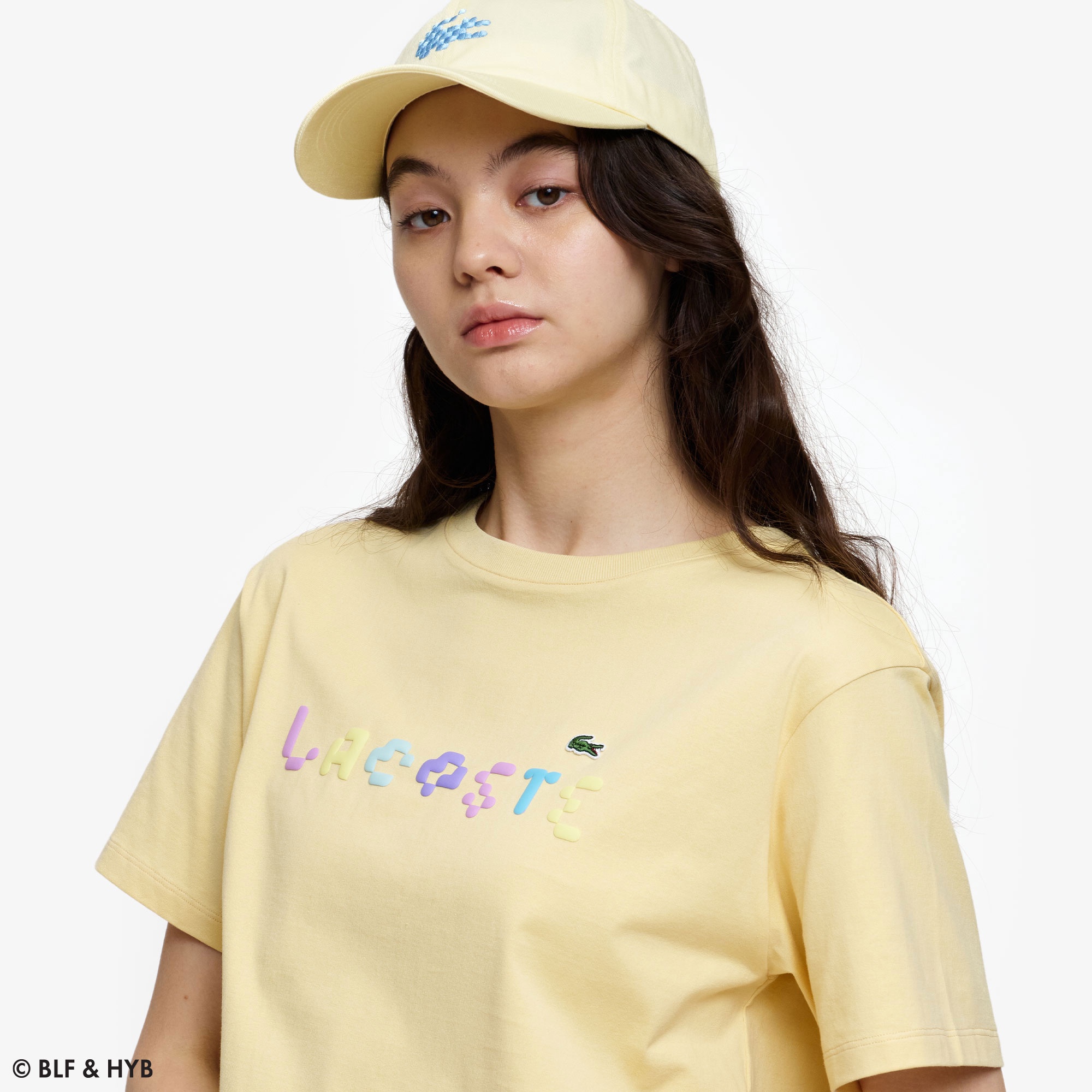 発泡プリントクロップド Tシャツ