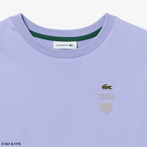 チュールスリーブロゴ刺繍 Tシャツ