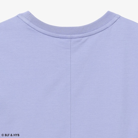 チュールスリーブロゴ刺繍 Tシャツ