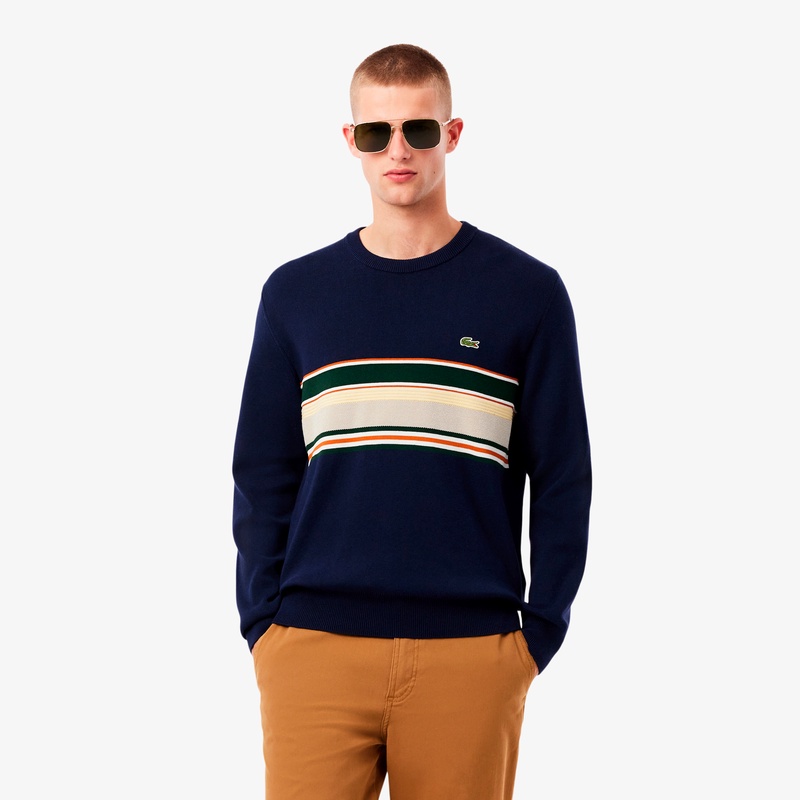 フレンチメイドパネルボーダーニット AH5944 - ラコステ（LACOSTE