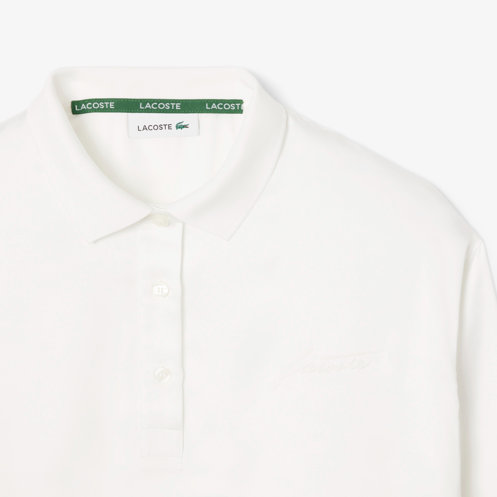 オーバーサイズサテンポロシャツ