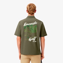 メンズ ラコステ スポーツ シャツ ultra dry LACOSTE ラコステ トップス メンズ ウルトラドライ総柄ゴルフ