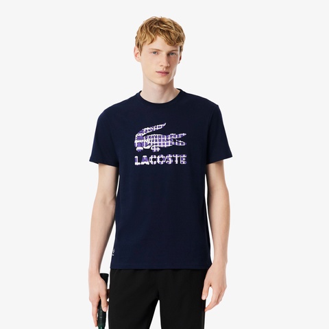 『ダニール・メドベージェフ』ラケットレイヤードグラフィックプリントTシャツ
