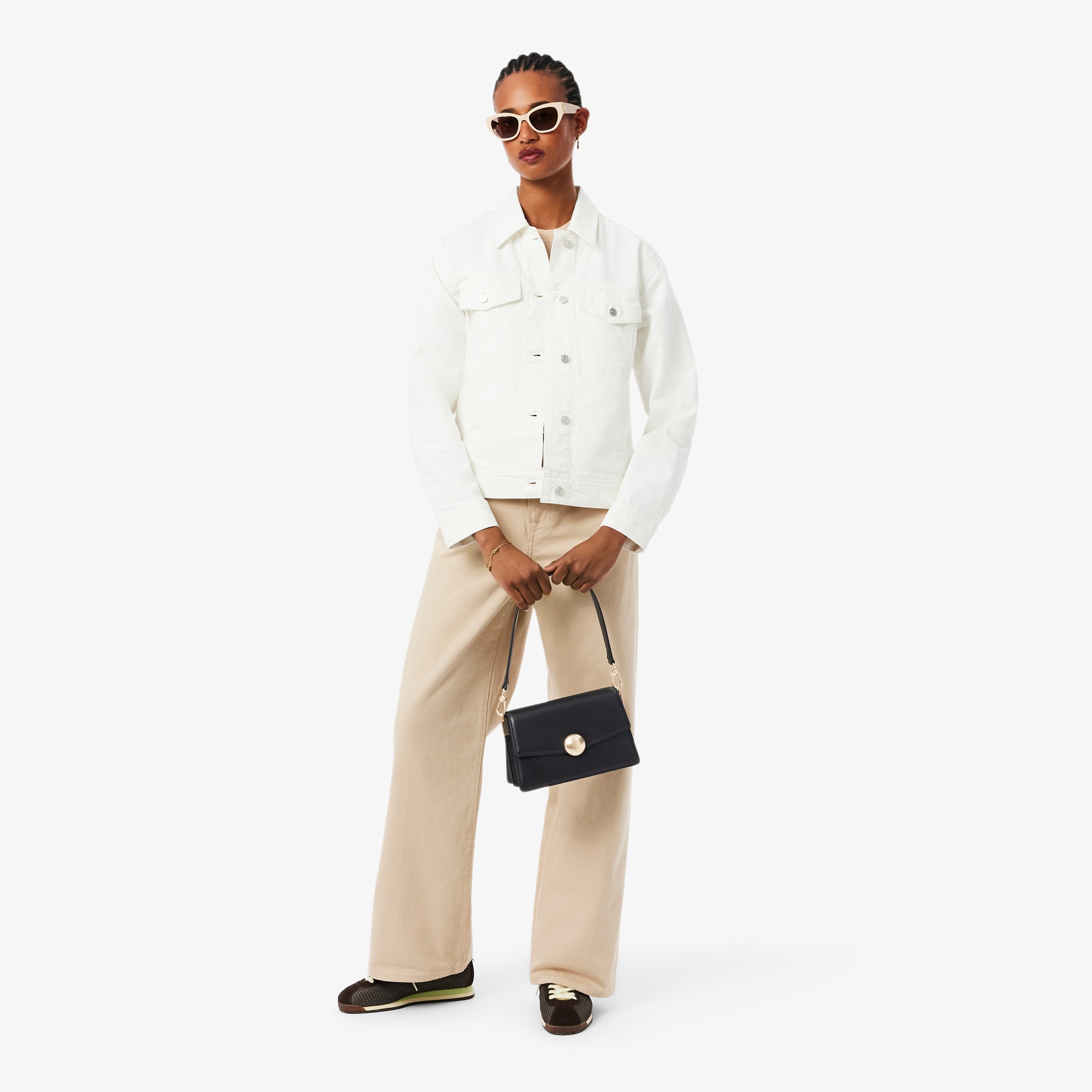 テニスブリス レザーミディアムショルダーバッグ