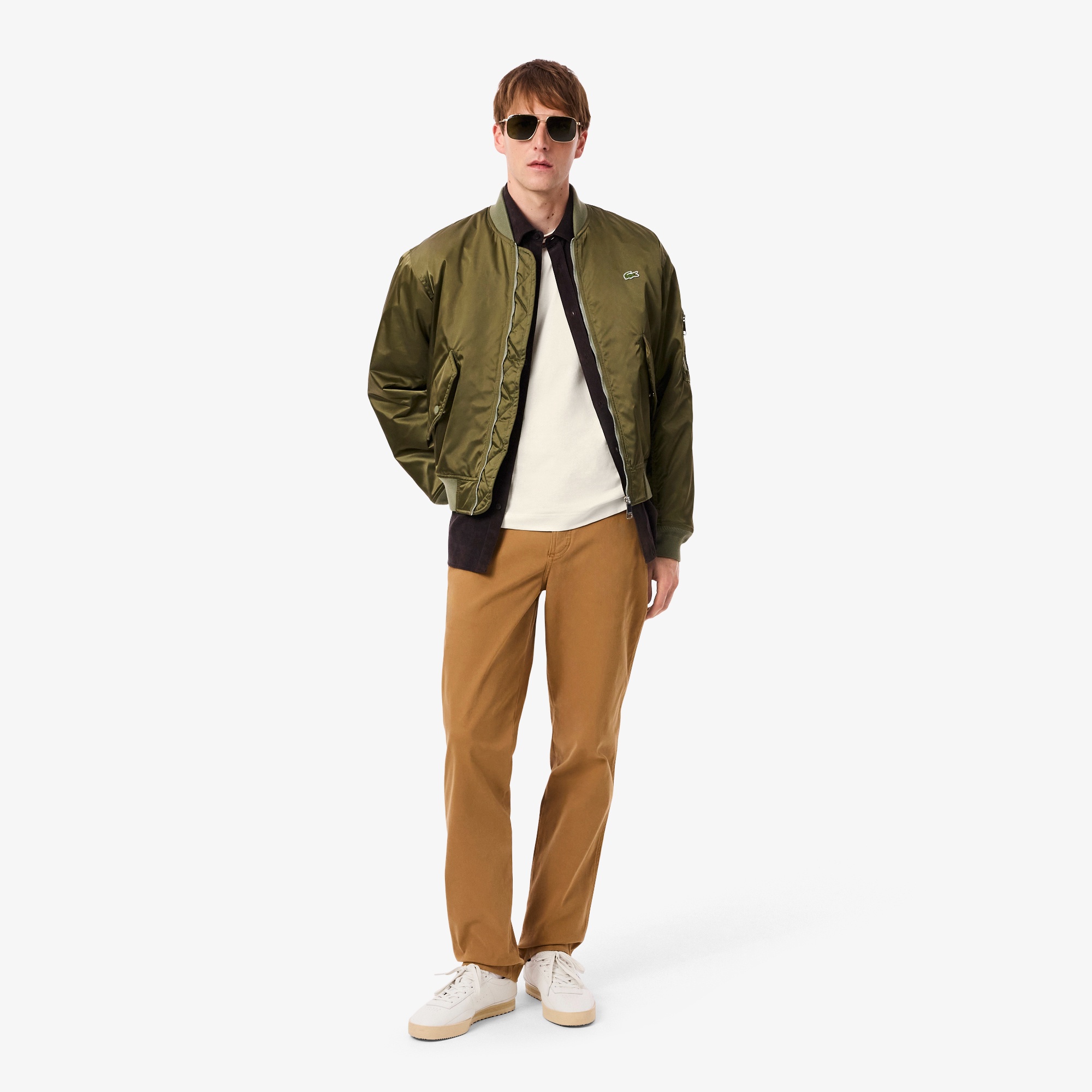 ボーダーリブネックフレンチメイドTシャツ