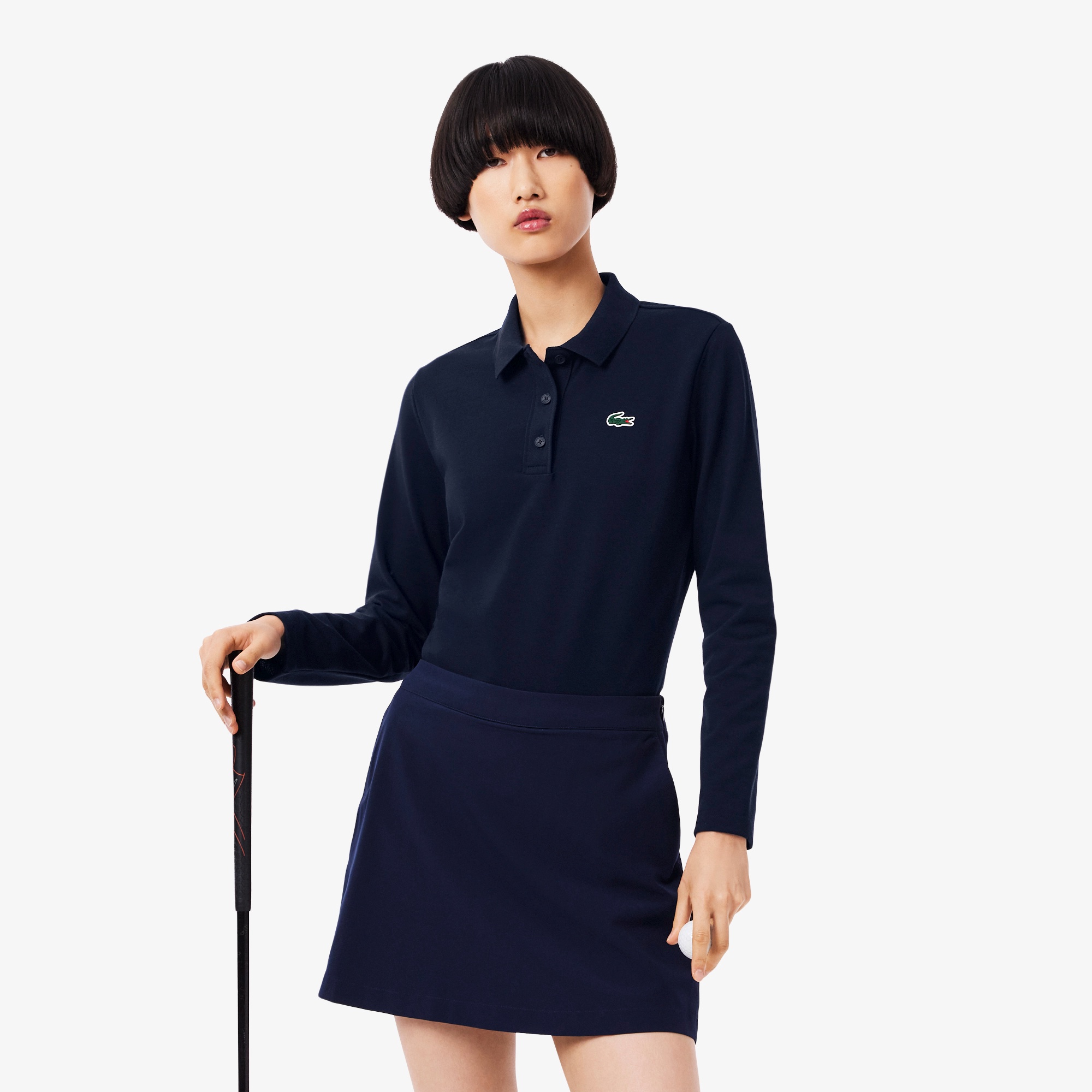 ヒートレギュレーション＆UVカット鹿の子ゴルフポロシャツ