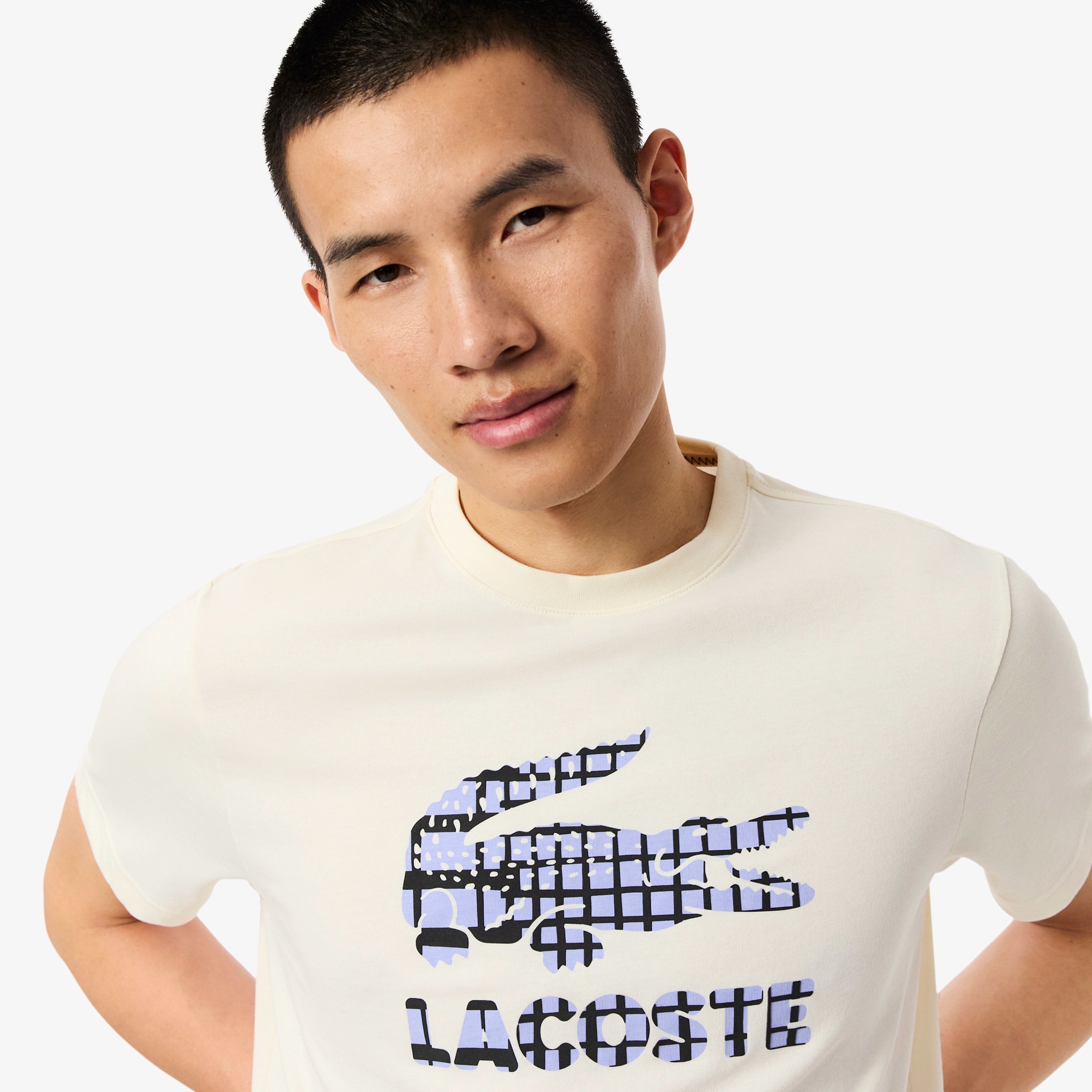 『ダニール・メドベージェフ』ラケットレイヤードグラフィックプリントTシャツ