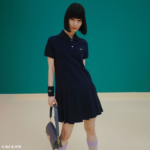 バックプリントミニ ポロドレス