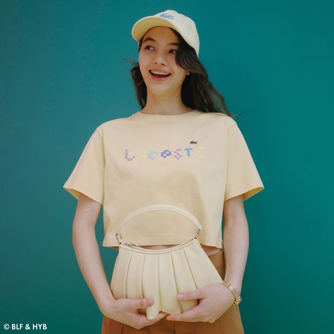 発泡プリントクロップド Tシャツ