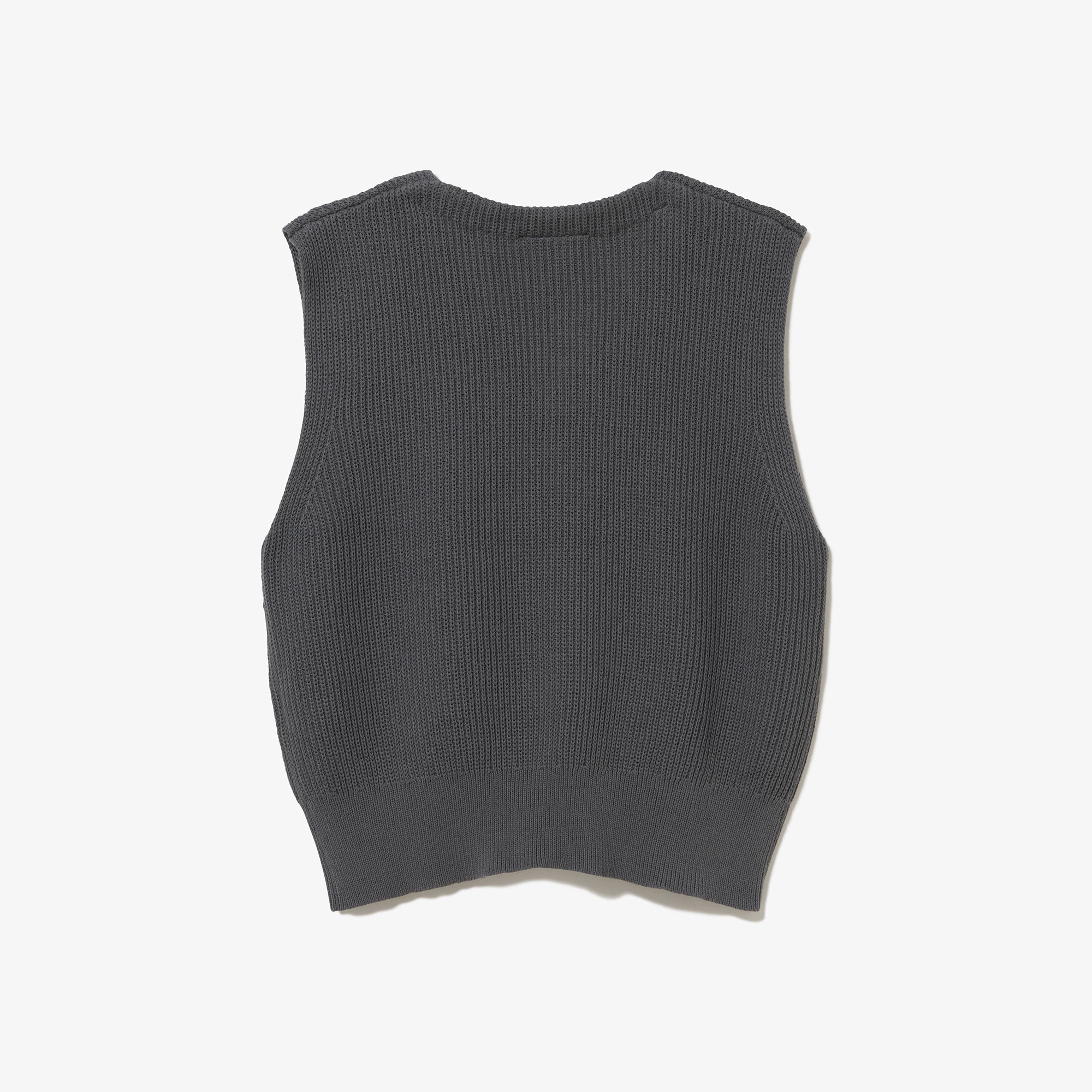 ジップアップニットベスト